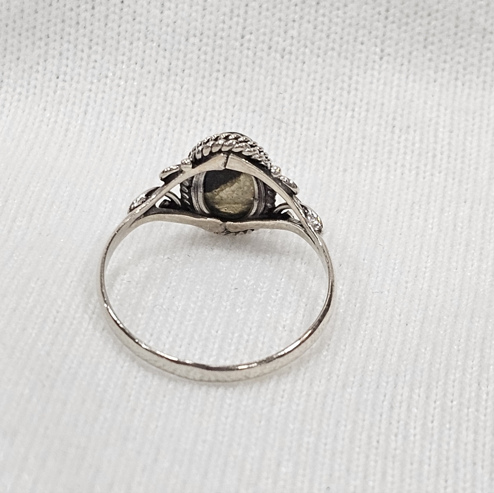 Women's Labradorite Gemstone Sterling Silver Ring Size 9 - Picture 2 of 3